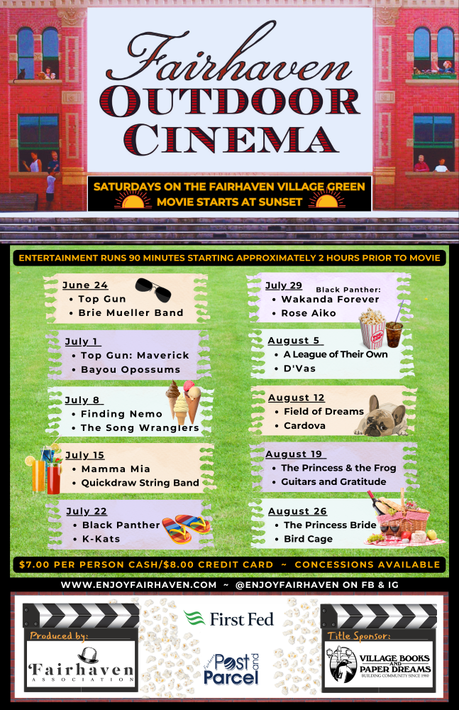 Fairhaven Summer Outdoor Movie Series KAFE 104.1